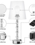 Large Crystal Table Lamps (Set of 2) - From Where -