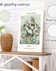Large Framed Sage Green Vintage Wall Art Canvas Decor Set of 3 - From Where -