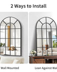 Large Window Pane Arch Mirror - From Where -