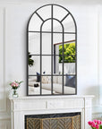 Large Window Pane Arch Mirror - From Where -
