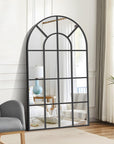 Large Window Pane Arch Mirror - From Where -