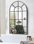 Large Window Pane Arch Mirror - From Where -