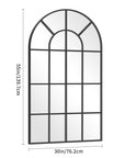 Large Window Pane Arch Mirror - From Where -