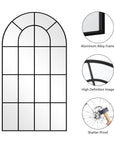 Large Window Pane Arch Mirror - From Where -