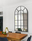 Large Window Pane Arch Mirror - From Where -