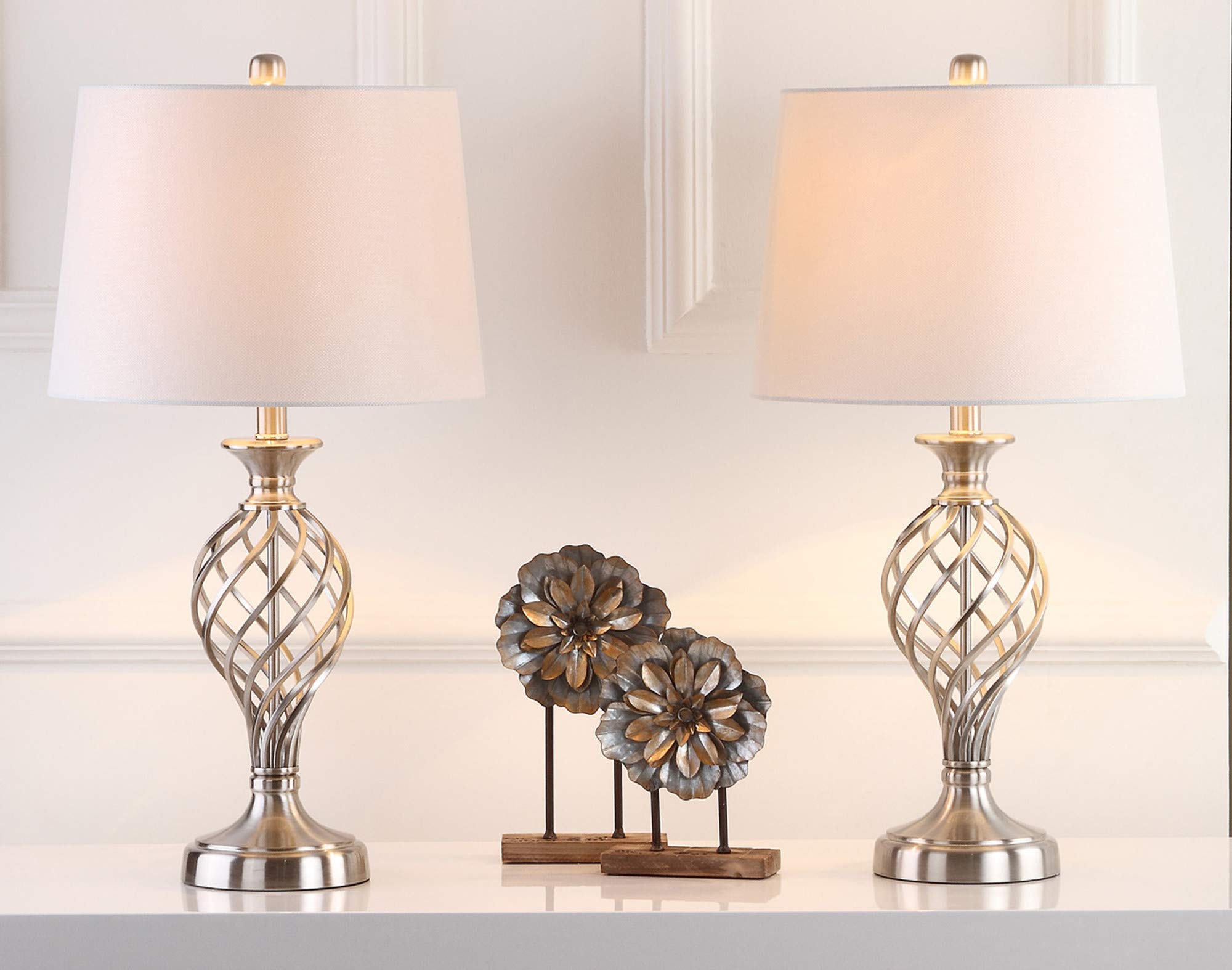 Lattice Farmhouse Table Lamp (Set of 2) - From Where -