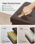 Leather Ottoman with Storage - From Where -