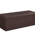 Leather Ottoman with Storage - From Where -