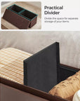 Leather Ottoman with Storage - From Where -