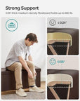 Leather Ottoman with Storage - From Where -