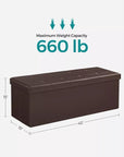 Leather Ottoman with Storage - From Where -