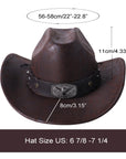 Leather Western Hat Cowboy Hat - From Where -