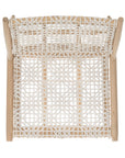 Leather Woven Accent Chair - From Where -