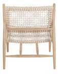Leather Woven Accent Chair - From Where -