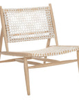 Leather Woven Accent Chair - From Where -