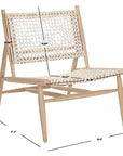 Leather Woven Accent Chair - From Where -