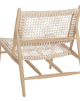 Leather Woven Accent Chair - From Where -