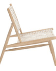 Leather Woven Accent Chair - From Where -