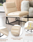 Leatherette Leisure Accent Chairs (Set of 2) - From Where -