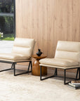 Leatherette Leisure Accent Chairs (Set of 2) - From Where -