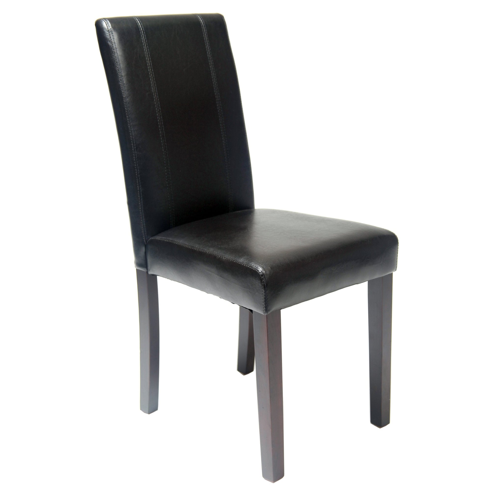 Leatherette Padded Parson Chair (Set of 2) - From Where -