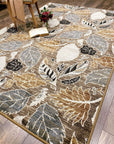 Leaves – Suede Rug - From Where Finds -