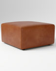 Leo Motion Leather Ottoman - From Where -