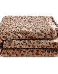 Leopard Print Fleece Throw Blanket - From Where -