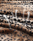 Leopard Print Fleece Throw Blanket - From Where -