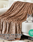 Leopard Print Fleece Throw Blanket - From Where -