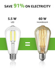 Lepro Dimmable LED Edison Bulbs - From Where -