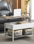 Lift Top Coffee Table with Storage Bins - From Where -