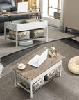 Lift Top Coffee Table with Storage Bins - From Where -