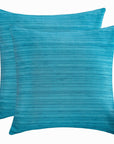 Light Blue Euro Sham Covers (Set of 2) - From Where -