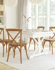 Light Brown X - Back Chair - From Where -