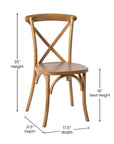 Light Brown X - Back Chair - From Where -