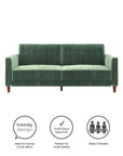 Light Green Velvet Tufted Sofa - From Where -