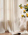 Linen Crude Curtains (Set of 2) - From Where -