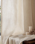 Linen Crude Curtains (Set of 2) - From Where -