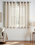 Linen Crude Curtains (Set of 2) - From Where -