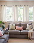 Linen Crude Curtains (Set of 2) - From Where -