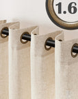 Linen Crude Curtains (Set of 2) - From Where -
