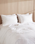 Linen Duvet Cover (White) - From Where -