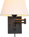Linen Fabric Adjustable Wall Lamp - From Where -