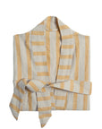 Linen Stripe Robe - From Where -