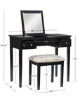 Linon Kensley Butterfly Vanity Set - From Where -