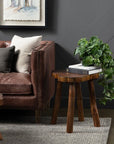 Live Edge Brown End Table - From Where -