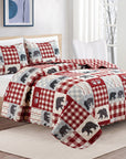 Log Cabin Quilt Set - From Where -