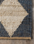 Louie Diamond Checkerboard Jute Rug - From Where Finds -