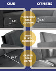 Loveseat Sofa Grey Couch - From Where -